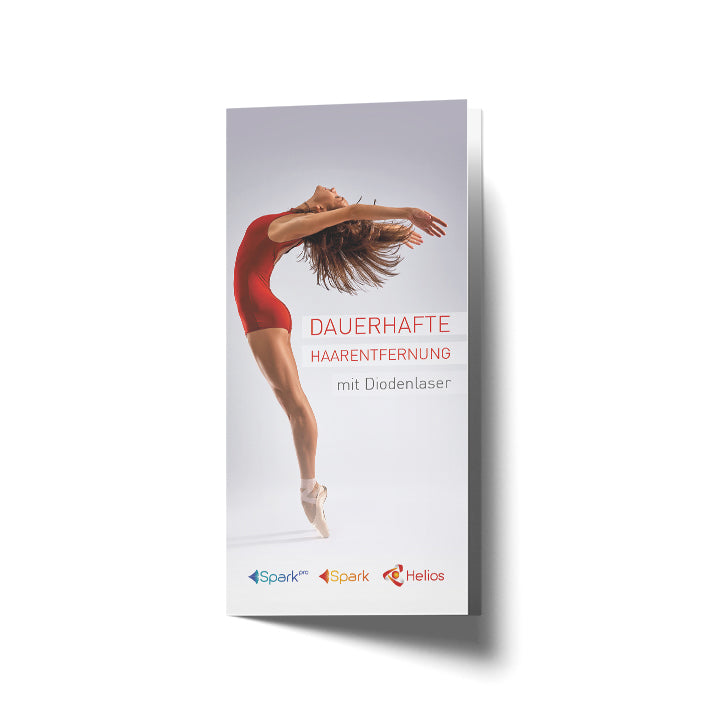 Flyer "Dauerhafte Haarentfernung mit Diodenlaser“