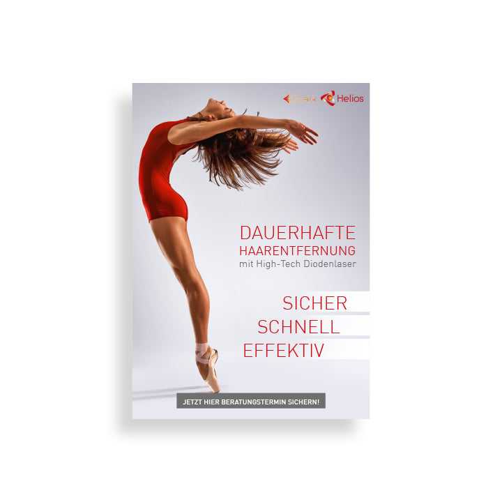 Poster Dauerhafte Haarentfernung mit Diodenlaser